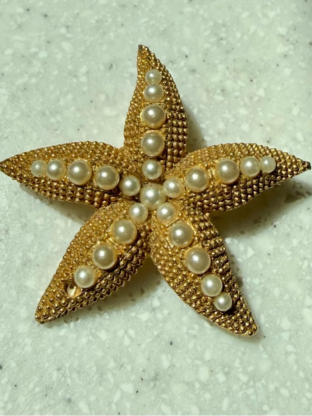 Vintage Starfish Brooch